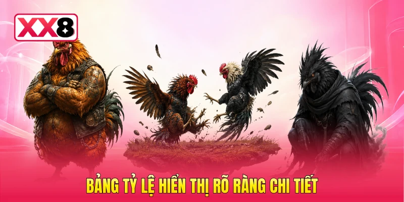 Bảng tỷ lệ hiển thị rõ ràng chi tiết